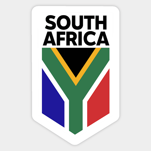 South Africa Flag Emblem Sticker by SLAG_Creative